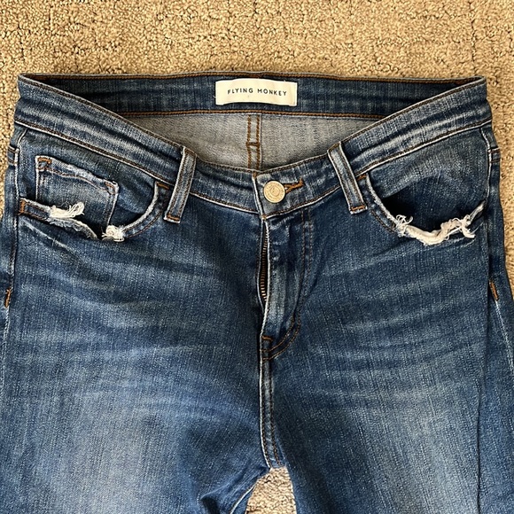 Flying Monkey distressed mid-rise jeans - Picture 2 of 4